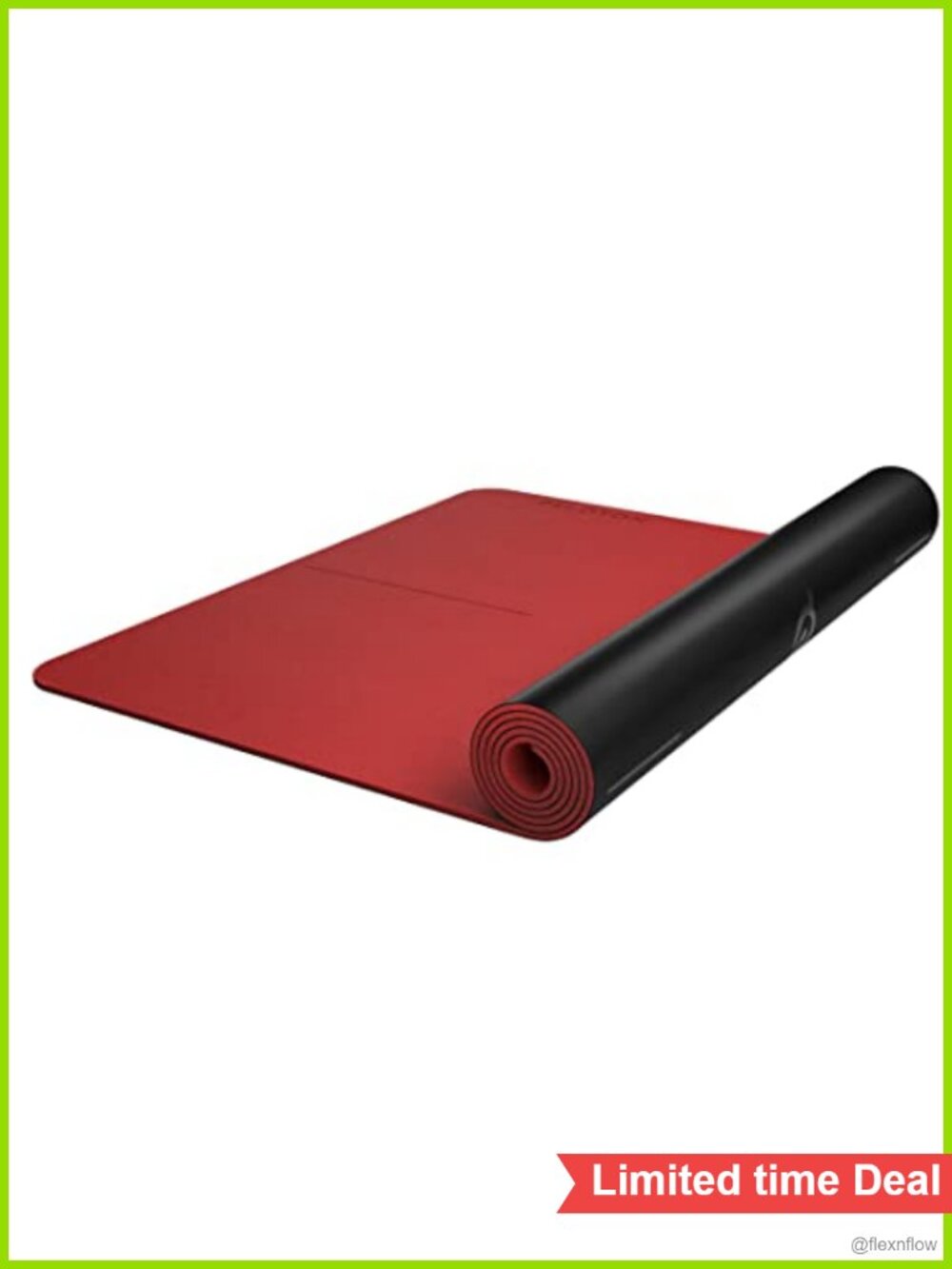 Heavy-Duty Reversible Workout Mat with Natural Rubber